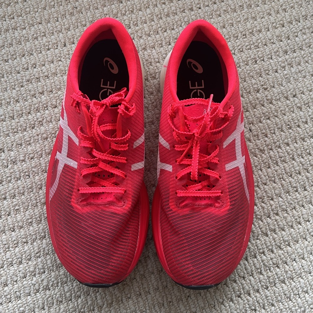 ASICS Metaspeed Edge+ Running Shoe Diva Pink/White 9.5 Wide Women/8 Men 1013A116 - Picture 6 of 10